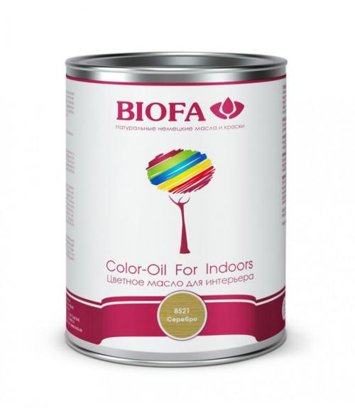 8521-01 Color-Oil For Indoors. Серебро. Цветное масло для интерьера